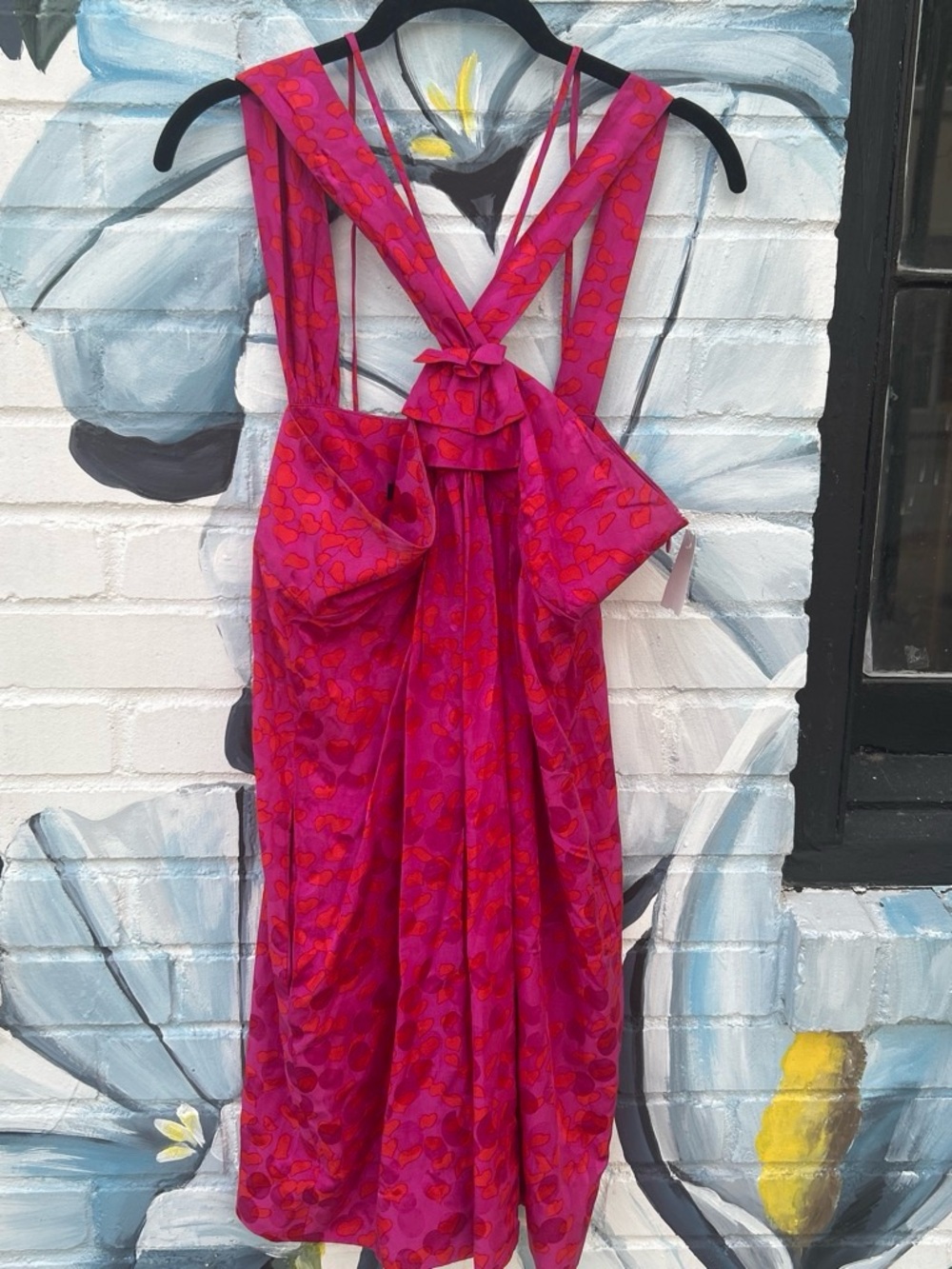 Marc By Marc Jacobs Fuchsia & Red Heart-Print Midi Dress